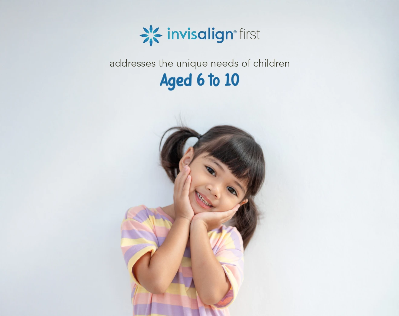 Smiling kid for invisalign first